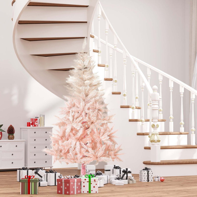 Arbre de Noël artificiel épinette non éclairé 7 pi avec branches réalistes et 1000 pointes