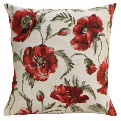 Coquelicots European Cushion Covers