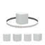 Table d'appoint d'extérieur en plastique Dalya-69821002
