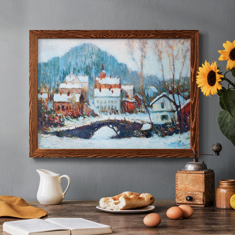Sandviken, Norvège, 1895 02, reproduction d'art sur toile, Érable, H 22 po x l 32 po x P 1,5 po