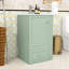 Compact Freestanding Vanity with Sink, Drawer and Open Shelves-363607042
