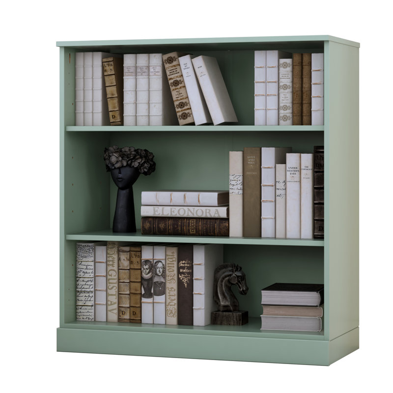 Leanardo Palace Imports 100% Solid Wood Modular Storage Cabinet with Adjustable Shelves, 32" Wide x 35.75" Tall, Sage