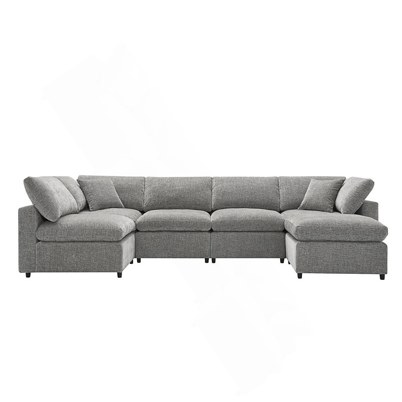 Canapé modulaire composable Kierran, Gris chenille