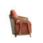 Chaise d'appoint en hévéa avec coussin en mousse de polyester