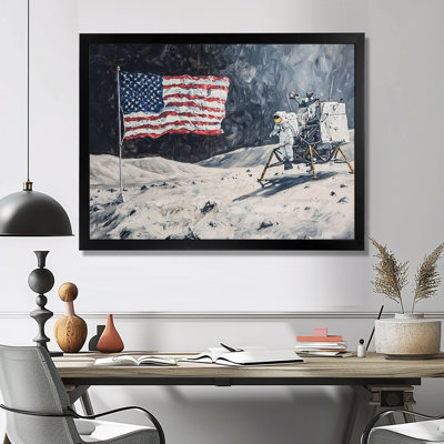 Laerte abstraite Apollo 13 Mission Moon Conquest II - lune, art mural