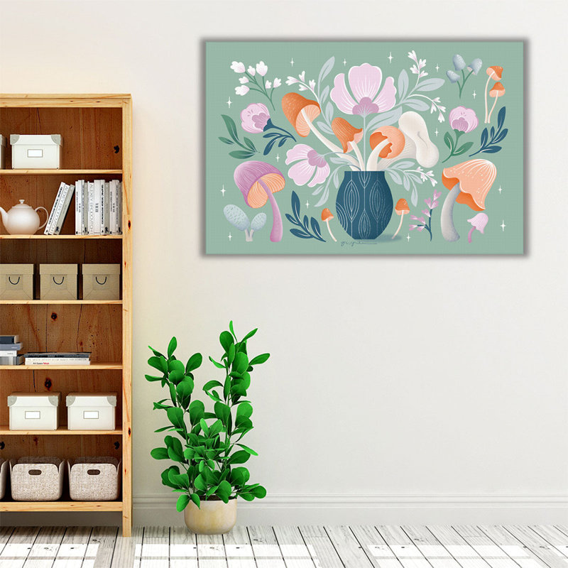 Fantastic Fungi I - reproduction d'art sur toile, H 20 po x l 30 po