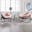 Chaise berçante d'extérieur en acier Alvan-647876950
