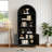 70.08"H Arched Storage Bookcase-970836481