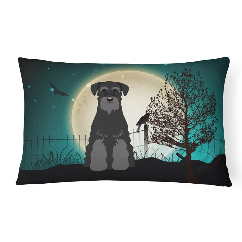 Coussin lombaire intérieur / extérieur Halloween, Noir