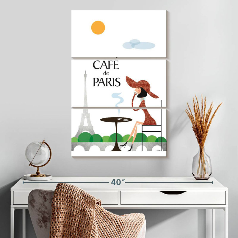 Cafe De Paris, 32" H x 20" W