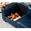 Canapé 3 places pour salon avec porte-gobelet, canapé rembourré pour l'intérieur