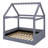 Upholstered House Daybed With LED Light Strips-719769515