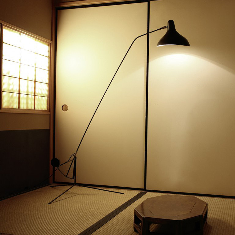 Mantis 66.93'' Black Task Floor Lamp