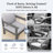 4 - Person Modular Patio Conversation Sets With Cushions, 5-Piece Outdoor All-Weather Waterproof HIPS Sofa Seating Group, Gray-134639721