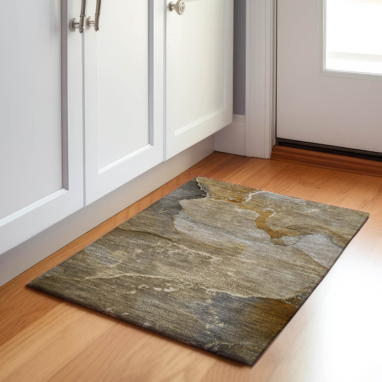 Premium Machine Washable Cerrito AMF517 Brown Rug