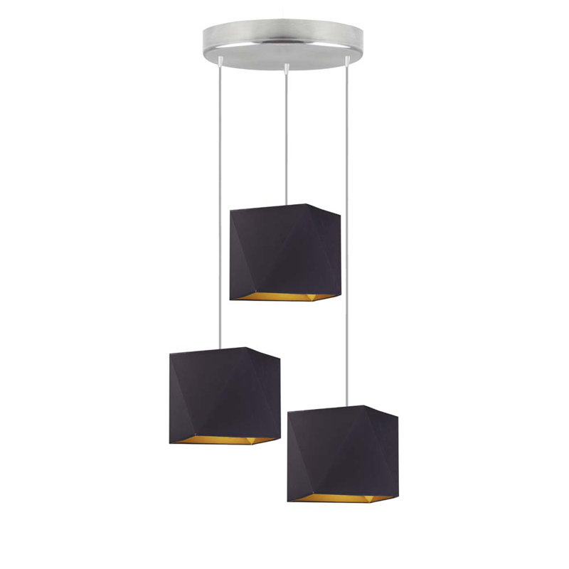 Riaria 3 - Light Cluster Pendant, Black