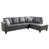 Grey Faux Leather