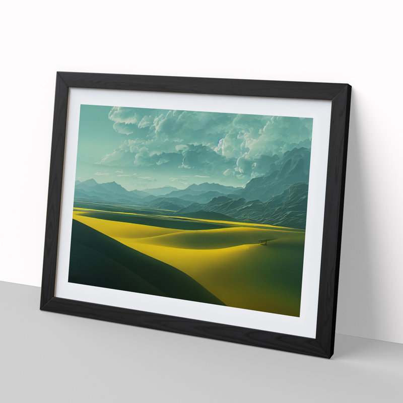 Serene Meadow Vol.3 - Framed Print, Black, 25cm H x 34cm W x 2cm D