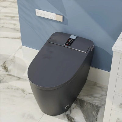 Smart Toilet with Auto Open Lid, Auto Flush & Bidet, Tankless Instant Heating, Wireless Remote Control, Modern Design for Luxury Bathrooms