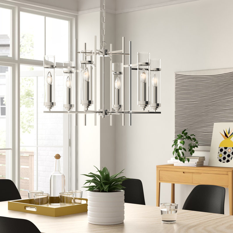 Benita 6 - Light Shaded Chandelier