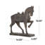 Sculpture cheval en polystone brun Wagnon-814547133