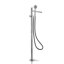 Acquaco Linki Stylo Single-Hole Two Handle Freestanding Bathtub Faucet with Hand Shower with 9-5/8'' Spout Reach