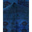 Overdyed Hand-Knotted Wool Modern-Contemporary Blue Area Rug 10' 2" x 14' 1"