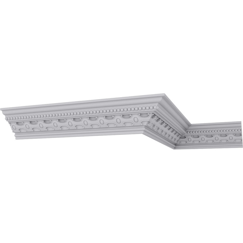 94.5" White Polyurethane Decorative Crown Moulding