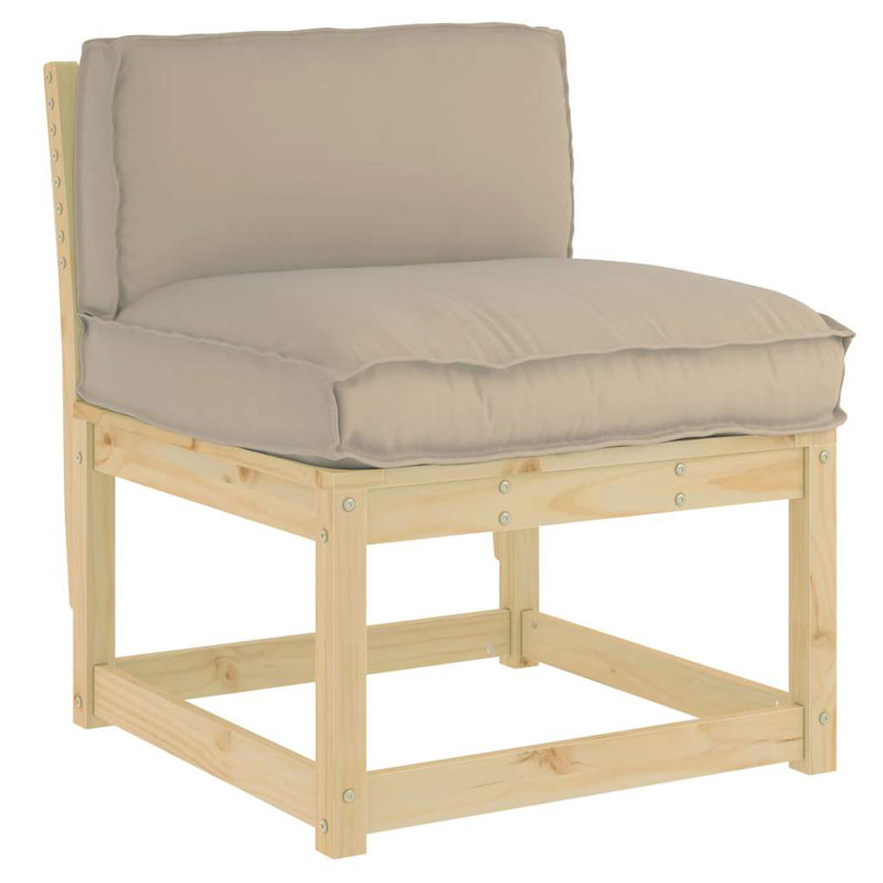  Cushion Taupe 27.56 X 15.75 X 4.72 In Oxford Fabric, 27.56" W x 15.75" D, Taupe