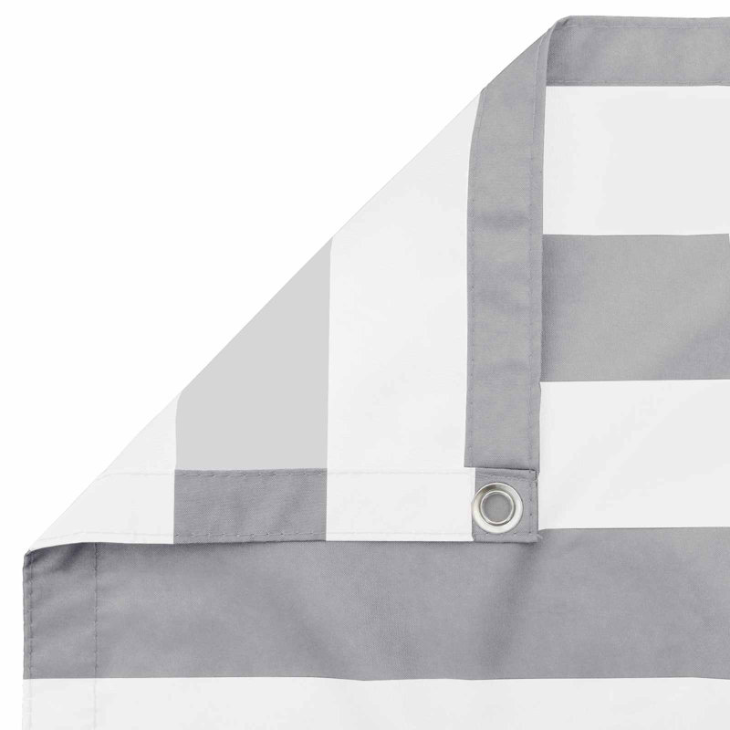vidaXL Balcony Privacy Screen Fabric with PU Coated Outdoor Garden Terrace, 180cm H x 600cm W x 2cm D, Grey/White