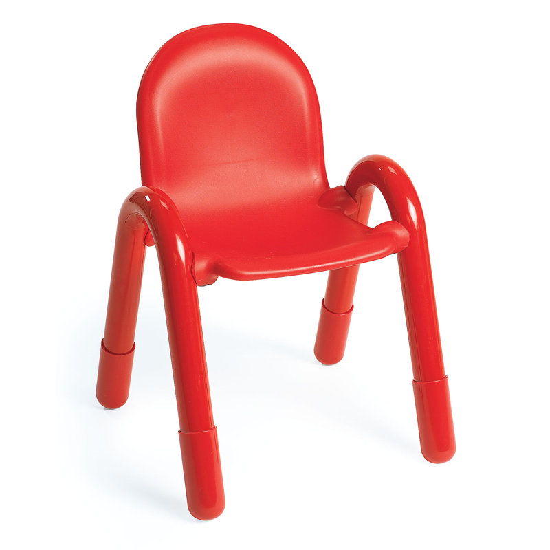 Chaise préscolaire Baseline, 5 po, Rouge pomme d'amour