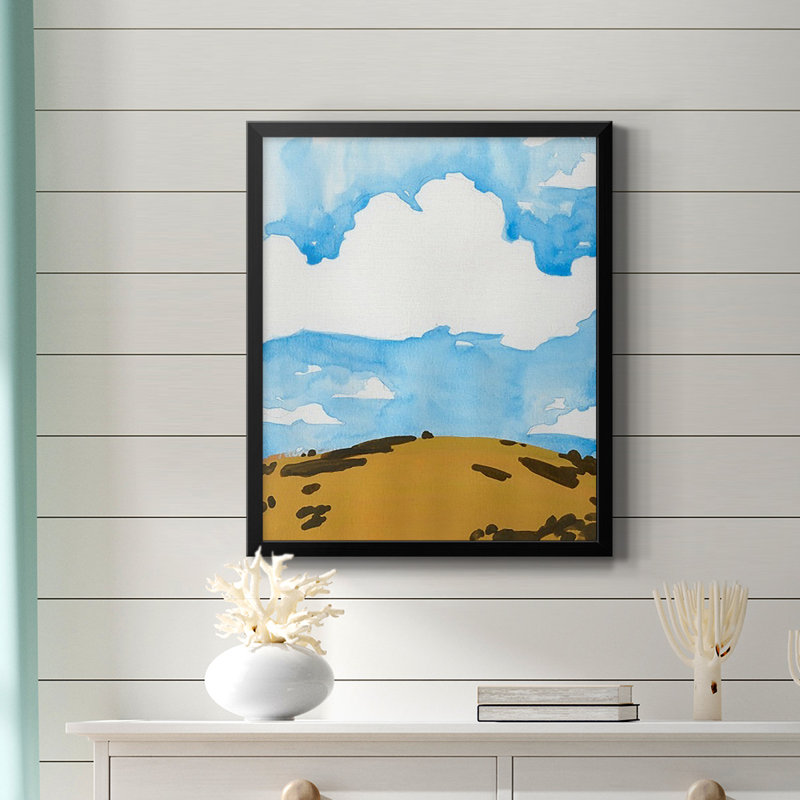 Toile encadrée de qualité supérieure Summer Knoll II - prête à être accrochée, Noir, H 24 po x l 20 po