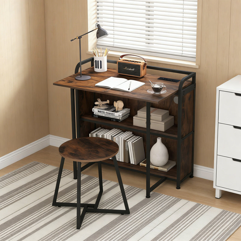 Piece Office Set, Rustic Brown