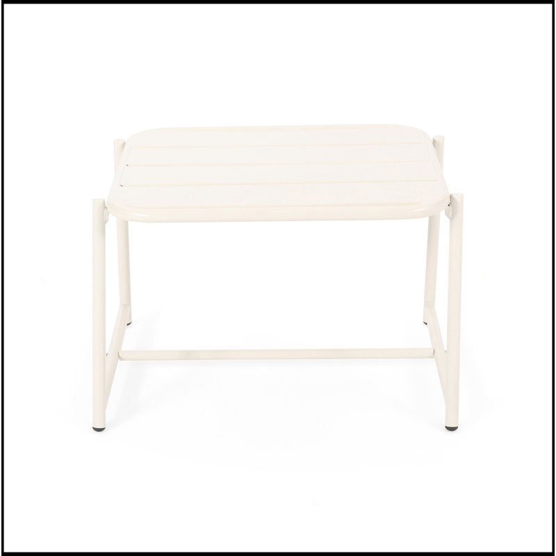 CONRAD SIDE TABLE, Matte White