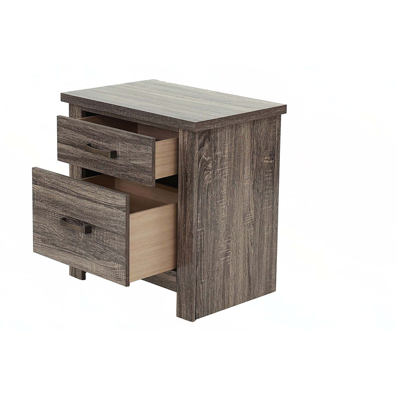 Table de chevet en bois naturel