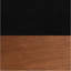 Meuble télé 86 po pour téléviseur de 100 po ou moins, assemblage minimal, noir avec finition bourbon