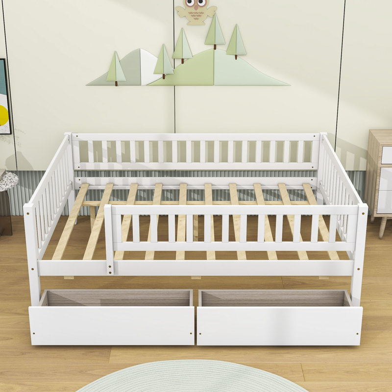 Lit de jour en bois Rowanne, Double, Blanc