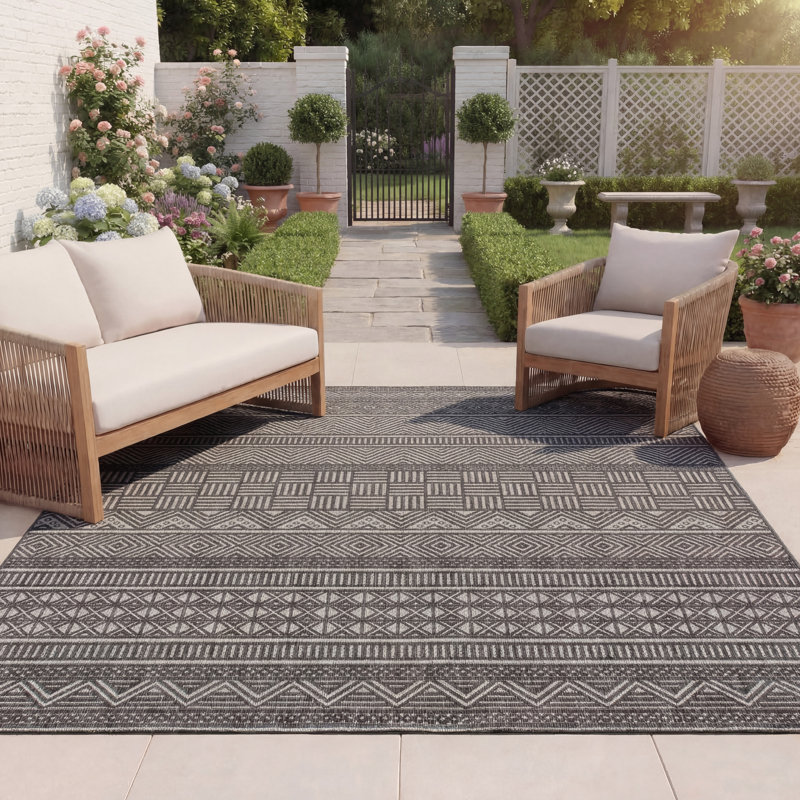 Tapis d'intérieur / extérieur Korinn Performance, Rectangle 8 pi x 10 pi