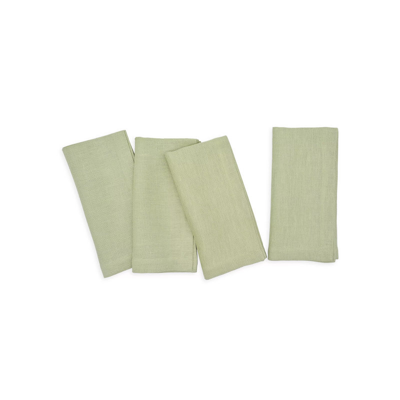 Texture Linen Square Napkins, Sage