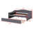 Upholstered Daybed With Light And Trundle-1519514645