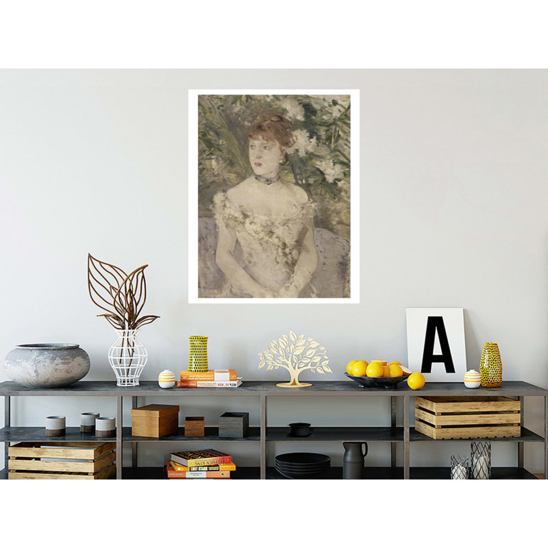 «Young Girl in a Ball Gown» par Berthe Morisot - Impression giclée, H 40 po x l 32 po