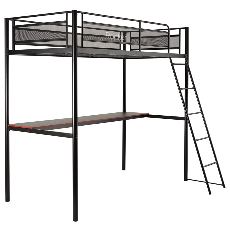 X Rocker HQ High Sleeper Gaming Bunk Bed with Built-in-Desk