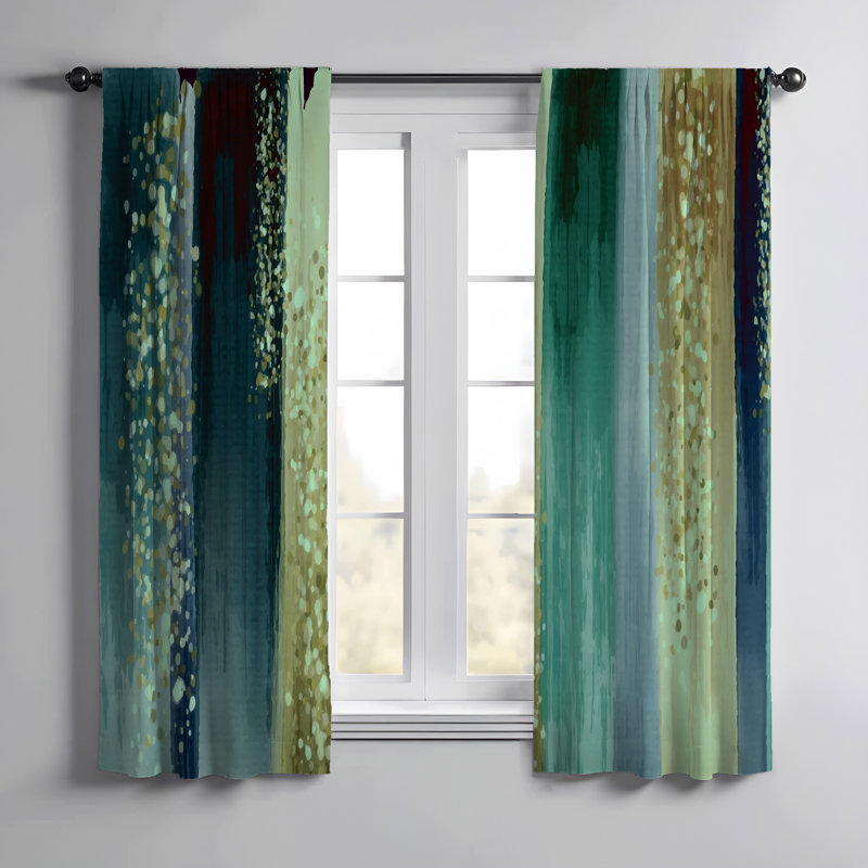 Semi Sheer Curtain Panel Pair, 20" W x 82" L