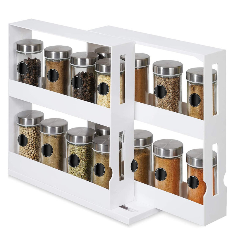 Wall Spice Jar & Rack Set