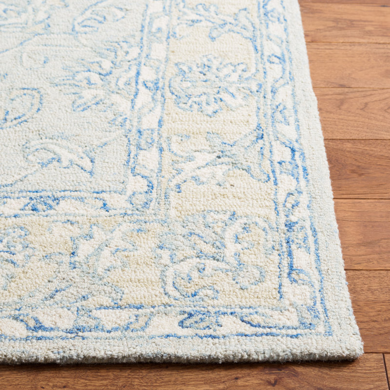 Schmier Hand Tufted Wool And Cotton With Latex Oriental Rug, Rectangle 11' x 15'