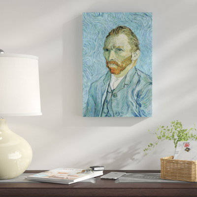 'Self Portrait September 1889' by Vincent Van Gogh Graphic Art Print on Canvas