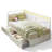 Industrial Corner Daybed With LED Lights & Storage Drawer - 900Lb Capacity-1107158405-1075641079