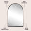 Petit miroir de salle de bain mural en aluminium arqué l 20 po x H 30 po Elodie-1810512432-1778910246