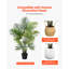 121.9cm Faux Palm Plant in Planter