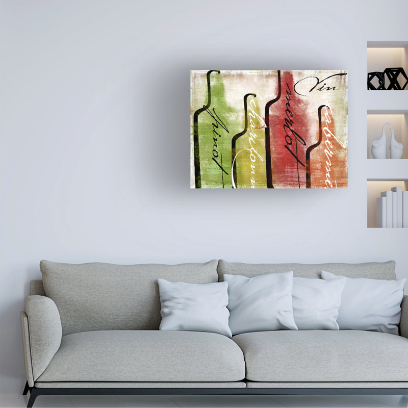 Art sur toile «Bachelor Sasha Wine Tustation I», H 18 po x l 24 po